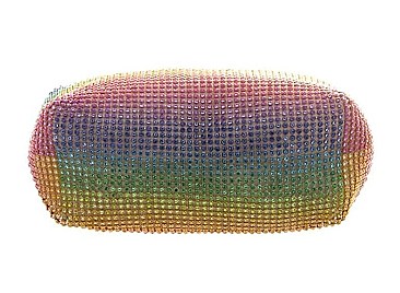 RHINESTONE FASHION RAINBOW COLOR MINI SHOULDER BAG