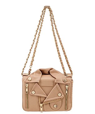 Moto Jacket Design Unique Chain Shoulder Bag