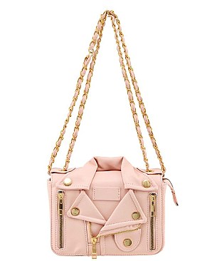 Moto Jacket Design Unique Chain Shoulder Bag
