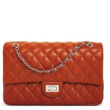 Quilted Large Size Shoulder Bag