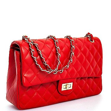 Quilted Large Size Shoulder Bag