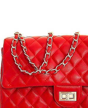 Quilted Large Size Shoulder Bag