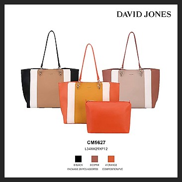 Large David Jones Color Block Tote Bag