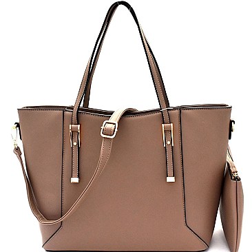 Hardware Accent Classy 3 in 1 Tote SET MH-87747