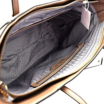 Hardware Accent Classy 3 in 1 Tote SET MH-87747