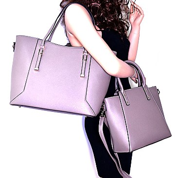 Hardware Accent Classy 3 in 1 Tote SET MH-87747