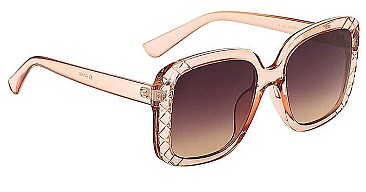 PACK OF 12 HAUTE COUTURE SQUARE CRYSTAL POLYMER FRAME SUNGLASSES