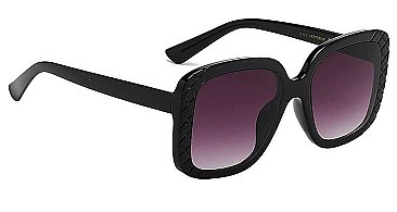 PACK OF 12 HAUTE COUTURE SQUARE CRYSTAL POLYMER FRAME SUNGLASSES