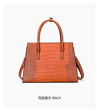 3 IN 1 Crocodile Pattern Satchel Clutch Set & Wallet