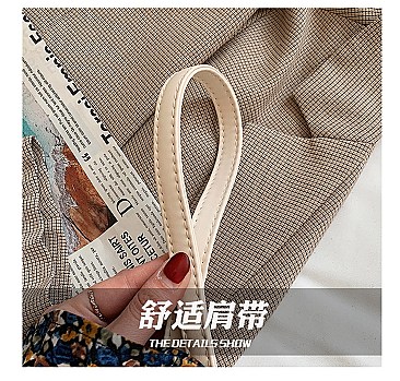 DRAWSTRING HANDMADE WOVEN BUCKET BAG