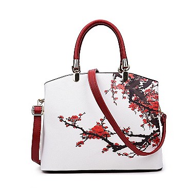 Aztec Flower Design Satchel - Tote Bag