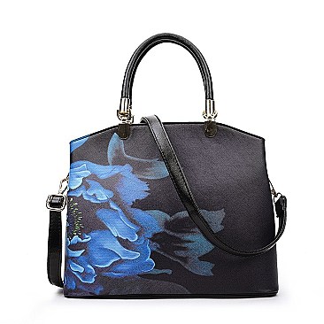 Aztec Flower Design Satchel - Tote Bag