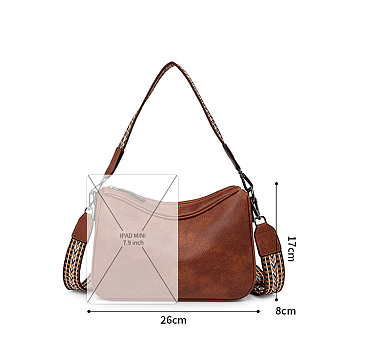 Crossbody Sohlder Bag with Guitar Strap