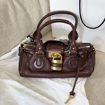 Fashion Retro Lock and Key Shoulder Bag