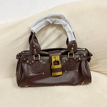 Fashion Retro Lock and Key Shoulder Bag
