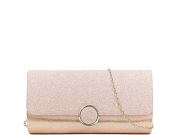FASHION SILKY PARTY CLUTCH WITH CHAIN