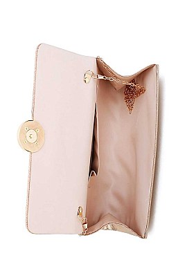 FASHION SILKY PARTY CLUTCH WITH CHAIN
