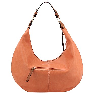 2-Way Pinstripe Effect Two-Tone Strap Hobo