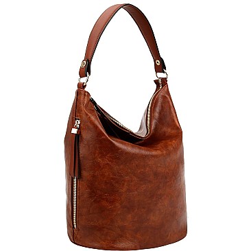 2-Way Side Zipper Pocket Hobo