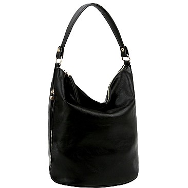 2-Way Side Zipper Pocket Hobo