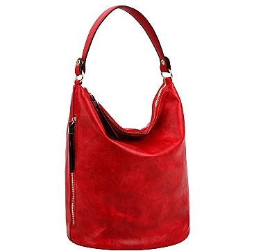 2-Way Side Zipper Pocket Hobo