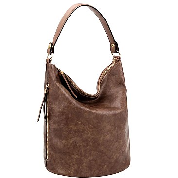2-Way Side Zipper Pocket Hobo