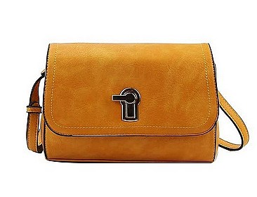 KEY HOLE ACCENT LUCIANNA CROSS BODY BAG