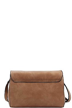 KEY HOLE ACCENT LUCIANNA CROSS BODY BAG