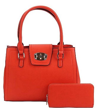 2IN1 MODERN CLASSY SATCHEL WITH MATCHING WALLET