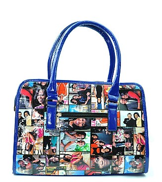 Michelle Obama Padlock & Leopard Satchel Handbags