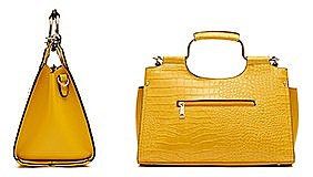Croc Alligator Top Handle Satchel
