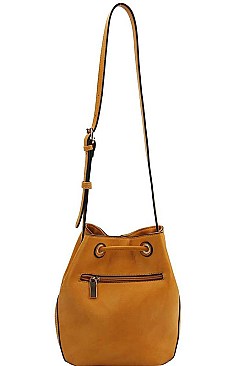 CHIC SMOOTH PU LEATHER TASSELED FASHION SHOULDER BAG JY-BAFN-0002