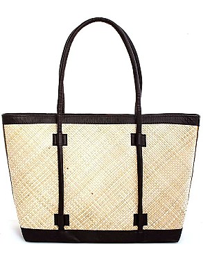 3IN1 NATURAL FIBER WOVEN SHOPPER SET