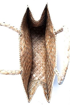 3IN1 NATURAL FIBER WOVEN TRENDY TOTE SET