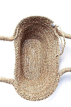 3IN1 DESIGNER CUTE NATURAL FIBER WOVEN SHOPPER SET