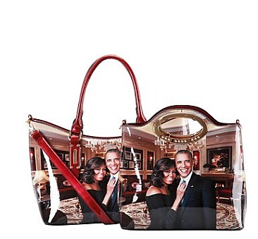 2 in 1 Michelle Obama Magazine Cover Satchel AND TOTE