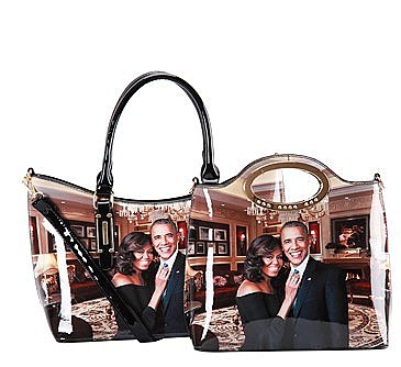 2 in 1 Michelle Obama Magazine Cover Satchel AND TOTE