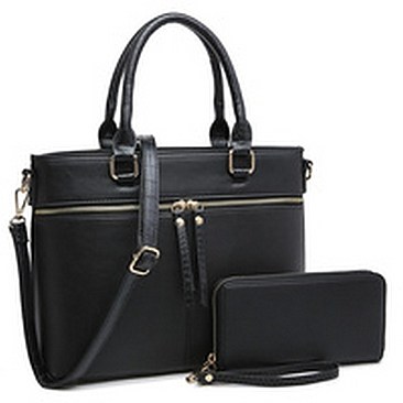 Croc Trimmed 2-in-1 Satchel