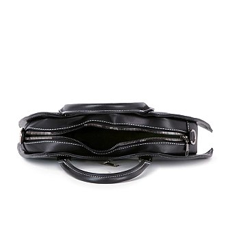 Bat Wing Rhinestone Spider Accent Fashion Bag