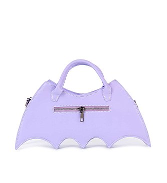 Bat Wing Rhinestone Spider Accent Fashion Bag