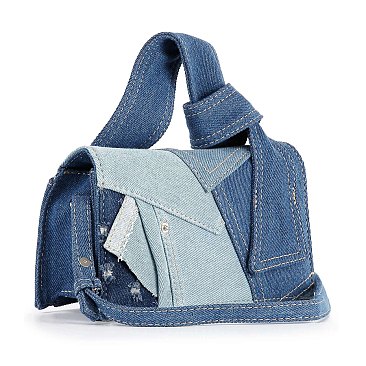 Petite Denim Shoulder Bag