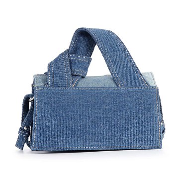 Petite Denim Shoulder Bag
