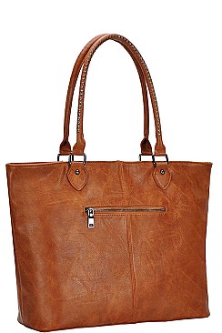 STYLISH MODERN TASSEL AND STUD SHOPPER BAG