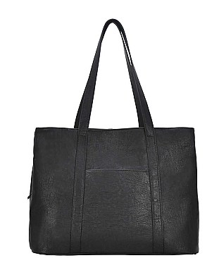 TRENDY SMOOTH PLAIN DESIGN TOTE BAG
