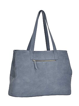 TRENDY SMOOTH PLAIN DESIGN TOTE BAG