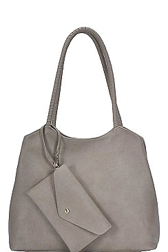 STYLISH FASHION MODERN SATCHEL WITH CLUTCH