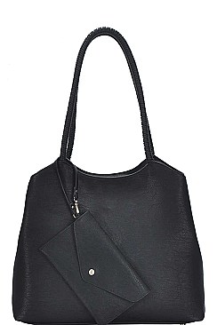 STYLISH FASHION MODERN SATCHEL WITH CLUTCH