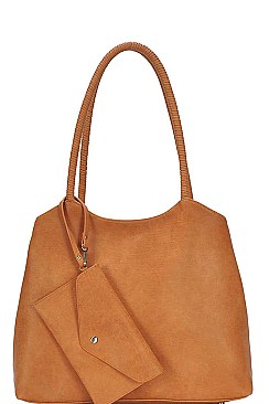 STYLISH FASHION MODERN SATCHEL WITH CLUTCH