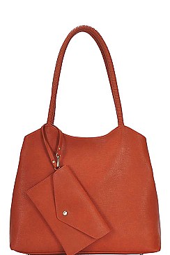 STYLISH FASHION MODERN SATCHEL WITH CLUTCH