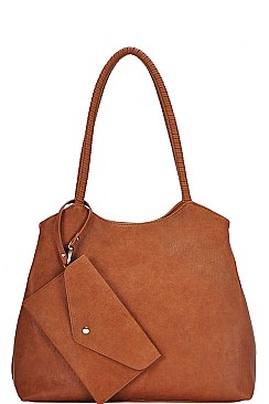 STYLISH FASHION MODERN SATCHEL WITH CLUTCH